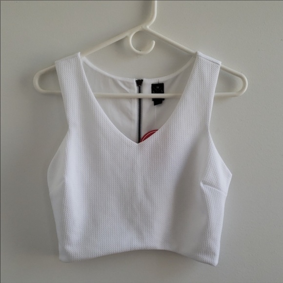 Tops - White Crop Top